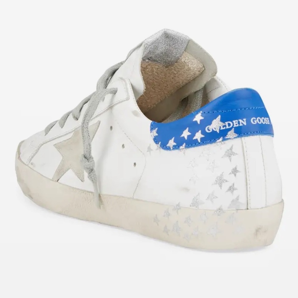 Golden Goose Private Edition Glitter Star Superstars Blue/Silver 39 - Picture 3 of 14